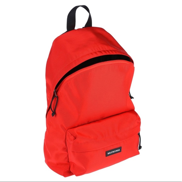 Balenciaga Red Nylon Explorer Backpack - Picture 2 of 7